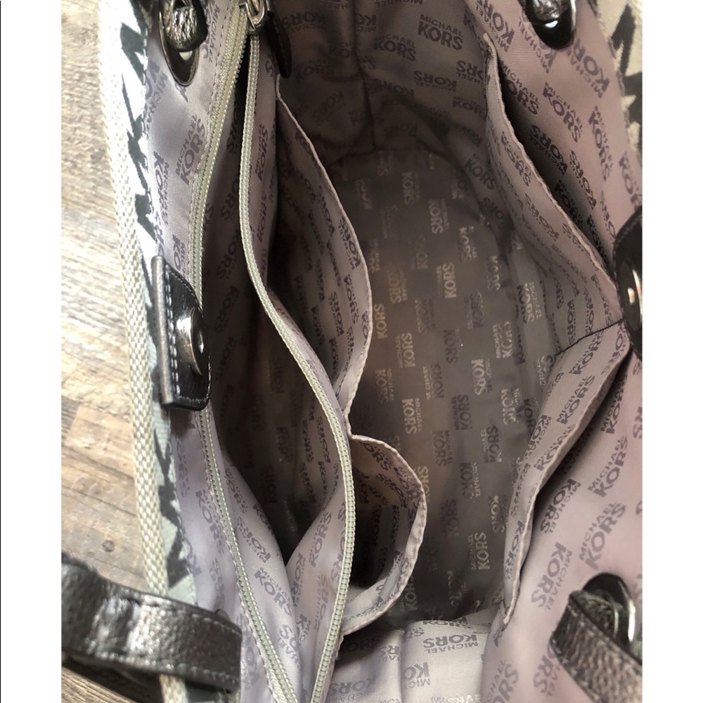 Silver Michael Kors Tote